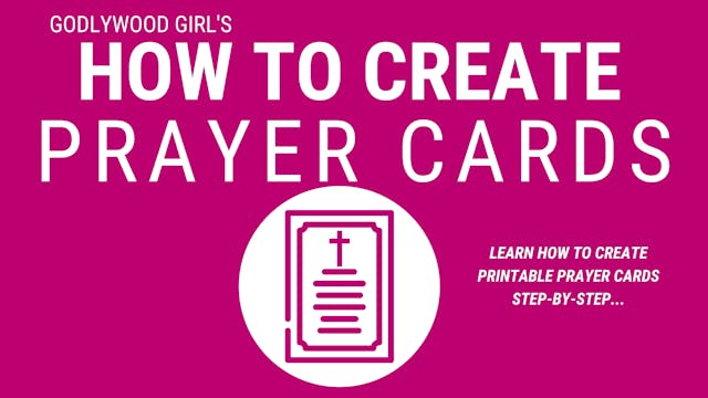 How To Create Prayer Card Printables