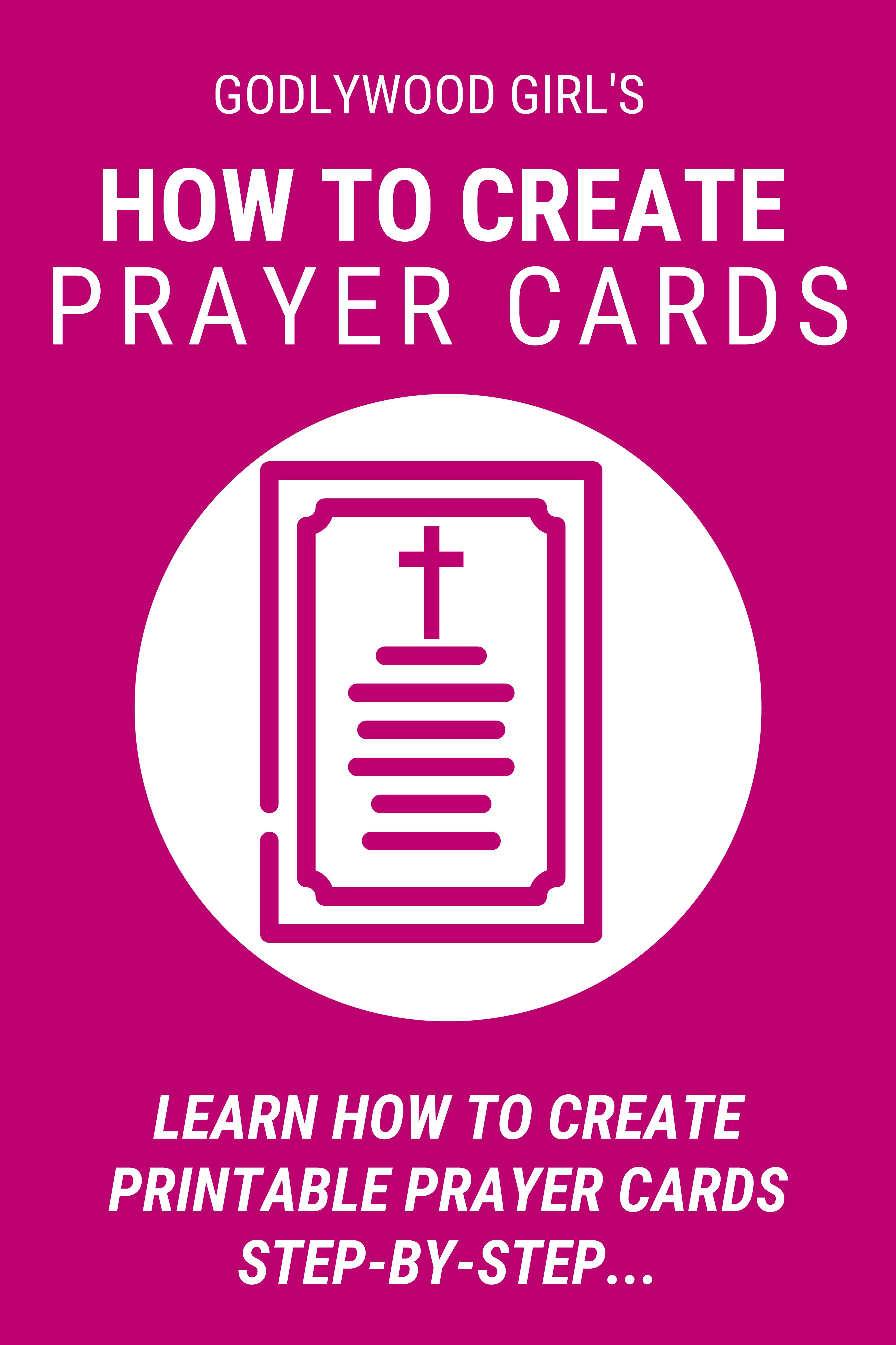 How To Create Prayer Card Printables