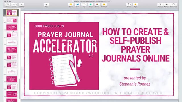 Prayer Journal Accelerator 5.0 - Sess...