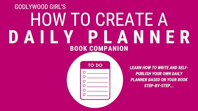 How To Create A Daily Planner For You...