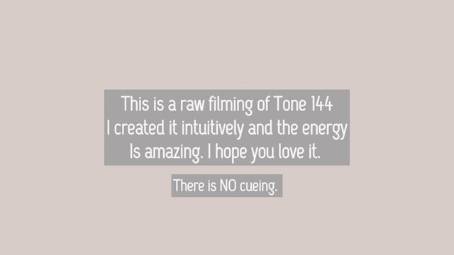 Bonus drop- Tone 144 : Raw filming while creating Tone 144 
