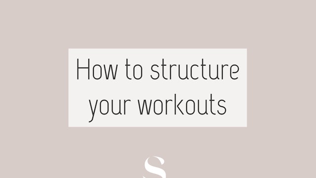 How to structure your workouts - Subtitled in Spanish
