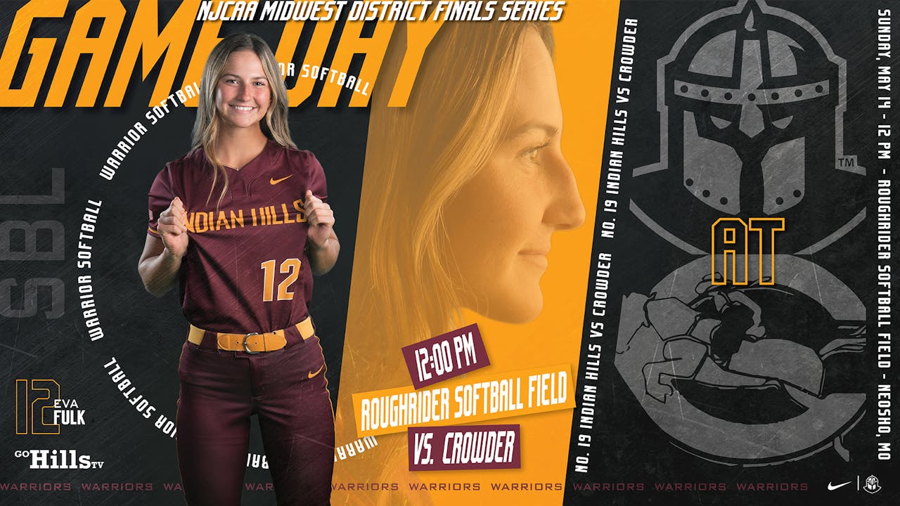 NJCAA Midwest District Tournament Championship 51423 IHCC Softball