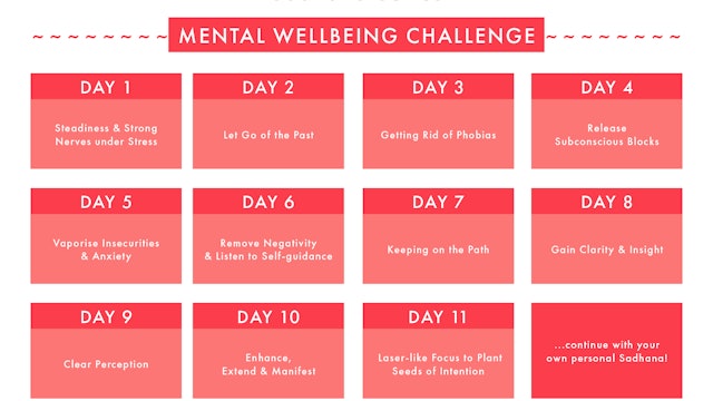 Mental Wellbeing Challenge Calendar Download