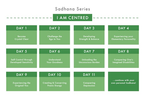 I AM Centred Sadhana Series Calendar