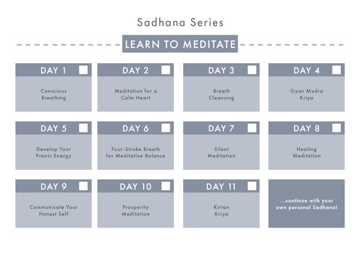 Learn to Meditate Calendar Download