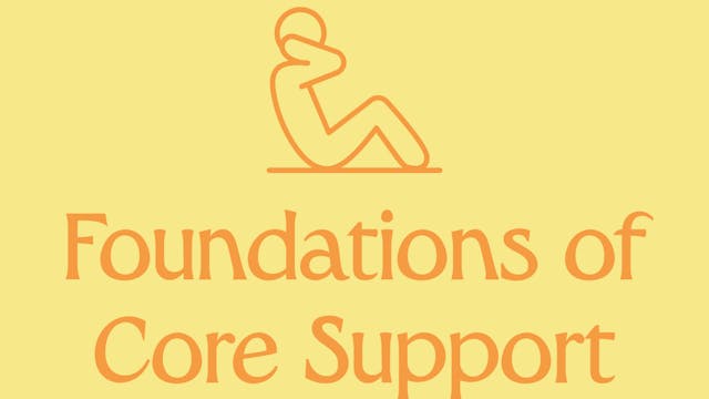 Foundations of Core Support
