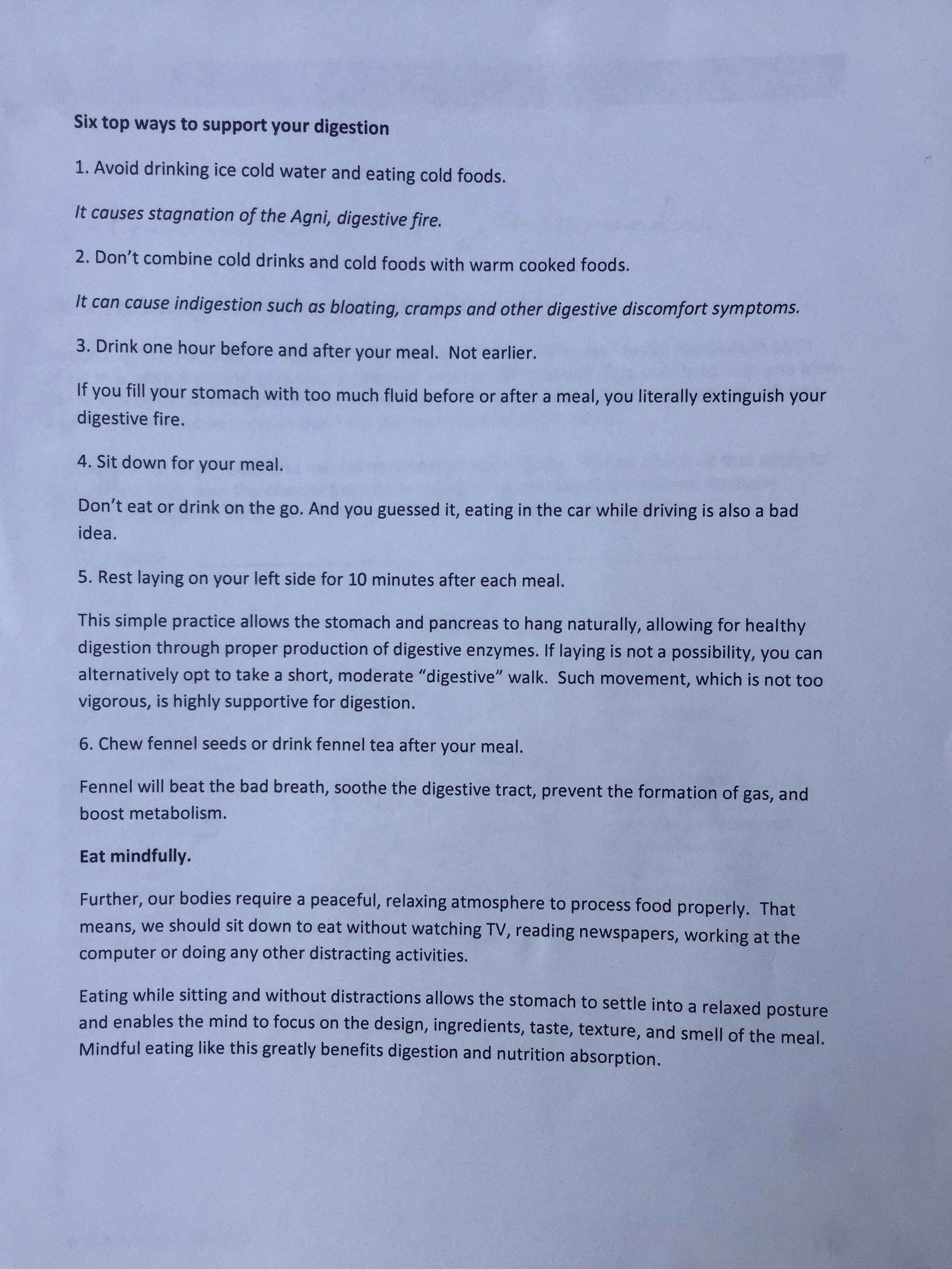 Six easy ways to support digestion