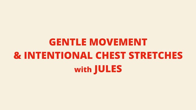 Heart Opening Stretch with Jules 