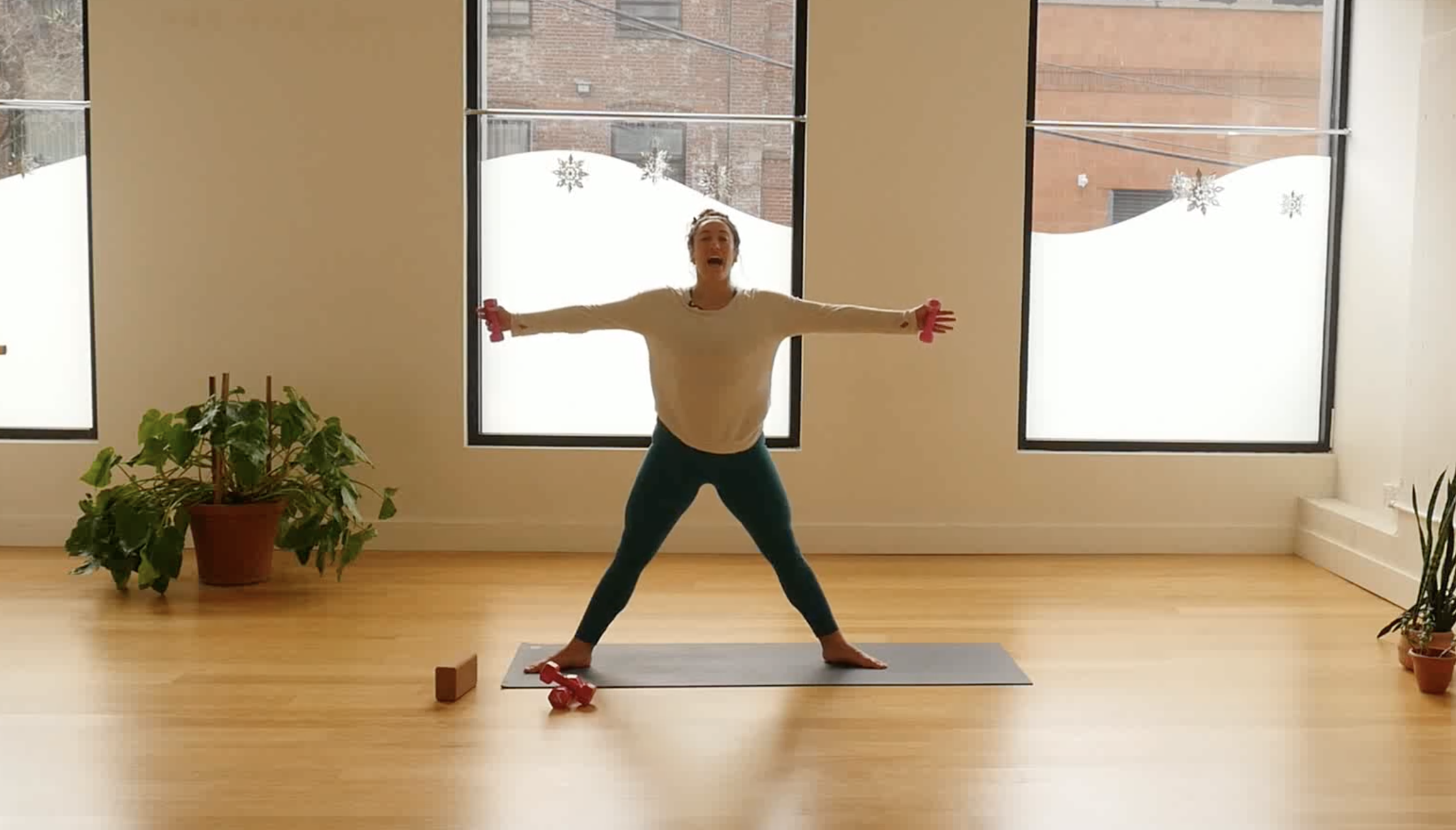 Spicy Full Body Pilates W/ Weights & Block with Shoshi 1.7.22