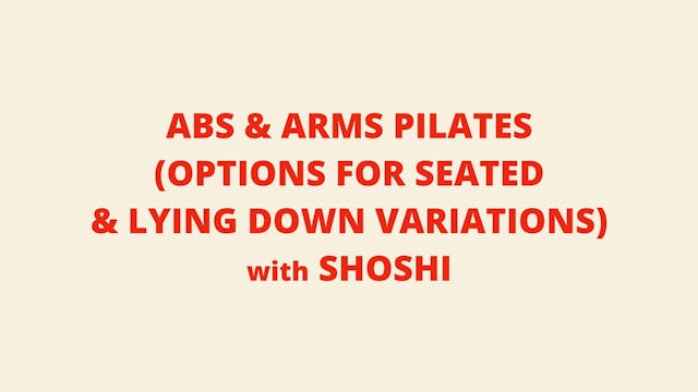 Upper Body Pilates with Shoshi 1.2.25