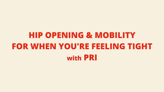 Mobility + Pilates Flow for Hips with...