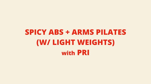 Core & Arms Pilates with Pri 11.21.24