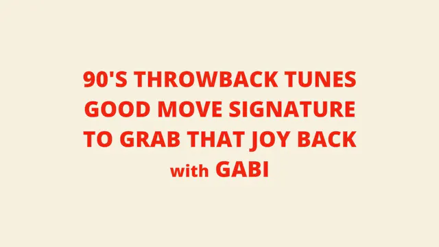 GOOD MOVE SIGNATURE : Millennial Drea...