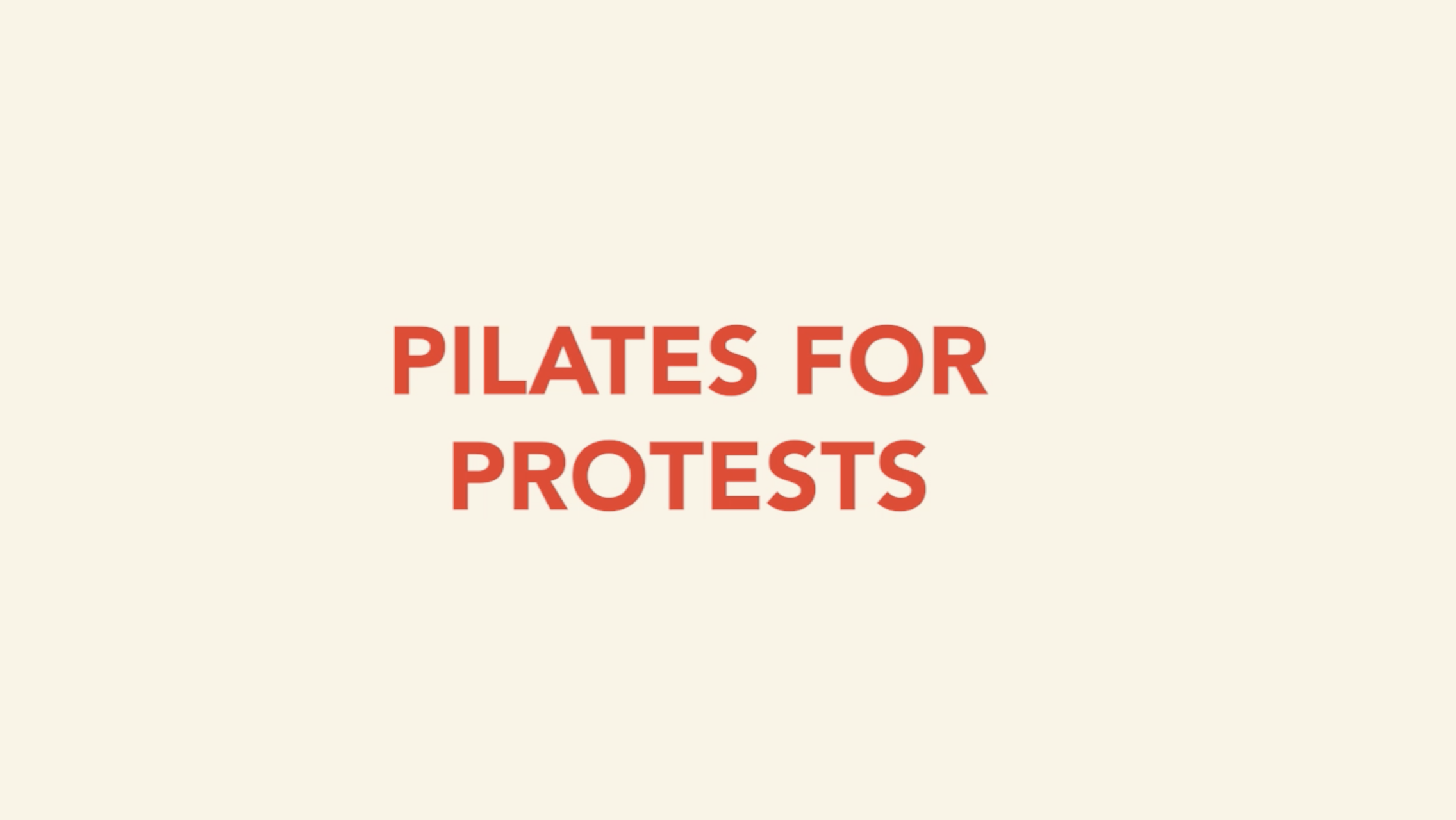 Pilates for Protestors with Jules 6.20.25