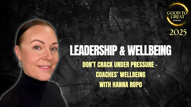 Hanna Ropo - Coaches’ Wellbeing