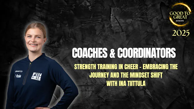 Ina Tiittula: Mindset - Strength Training in Cheer