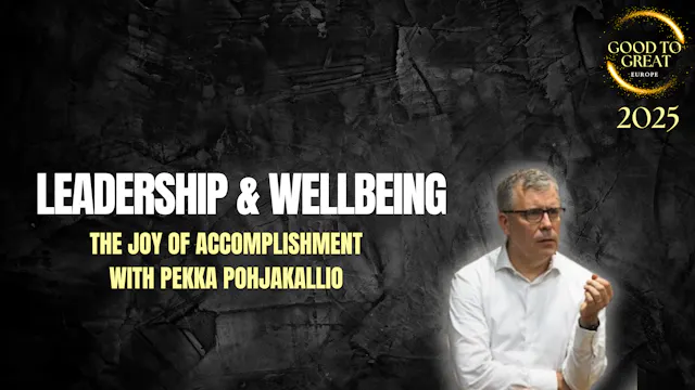 Pekka Pohjakallio: The JOY of Accomplishment