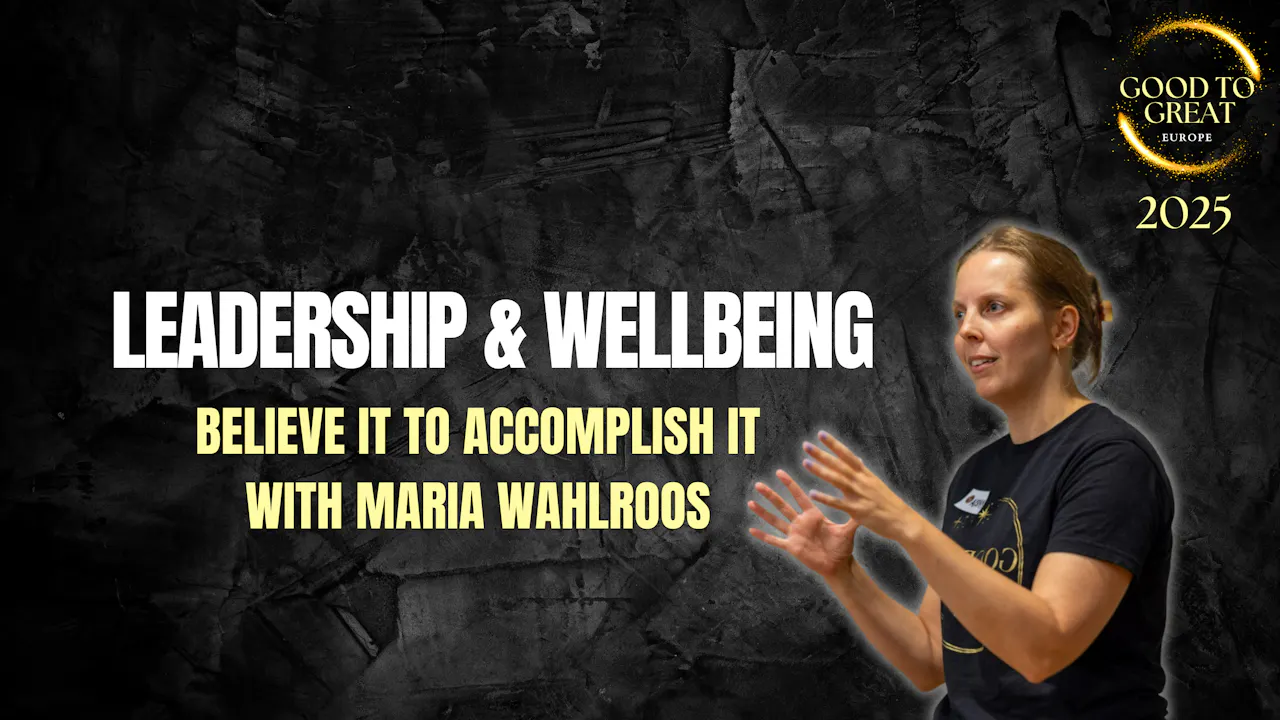 Maria Wahlroos: Believe it to Accomplish it