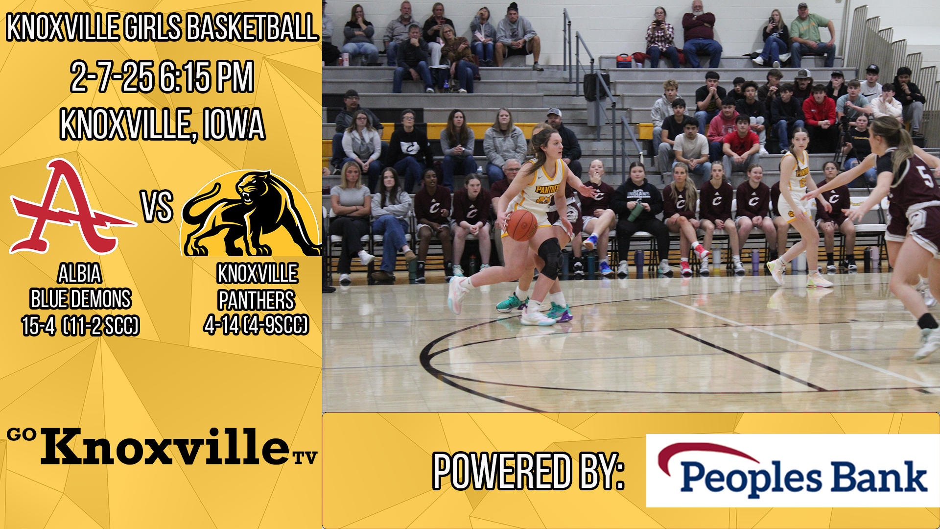 Knoxville Girls Basketball vs Albia 2-7-25