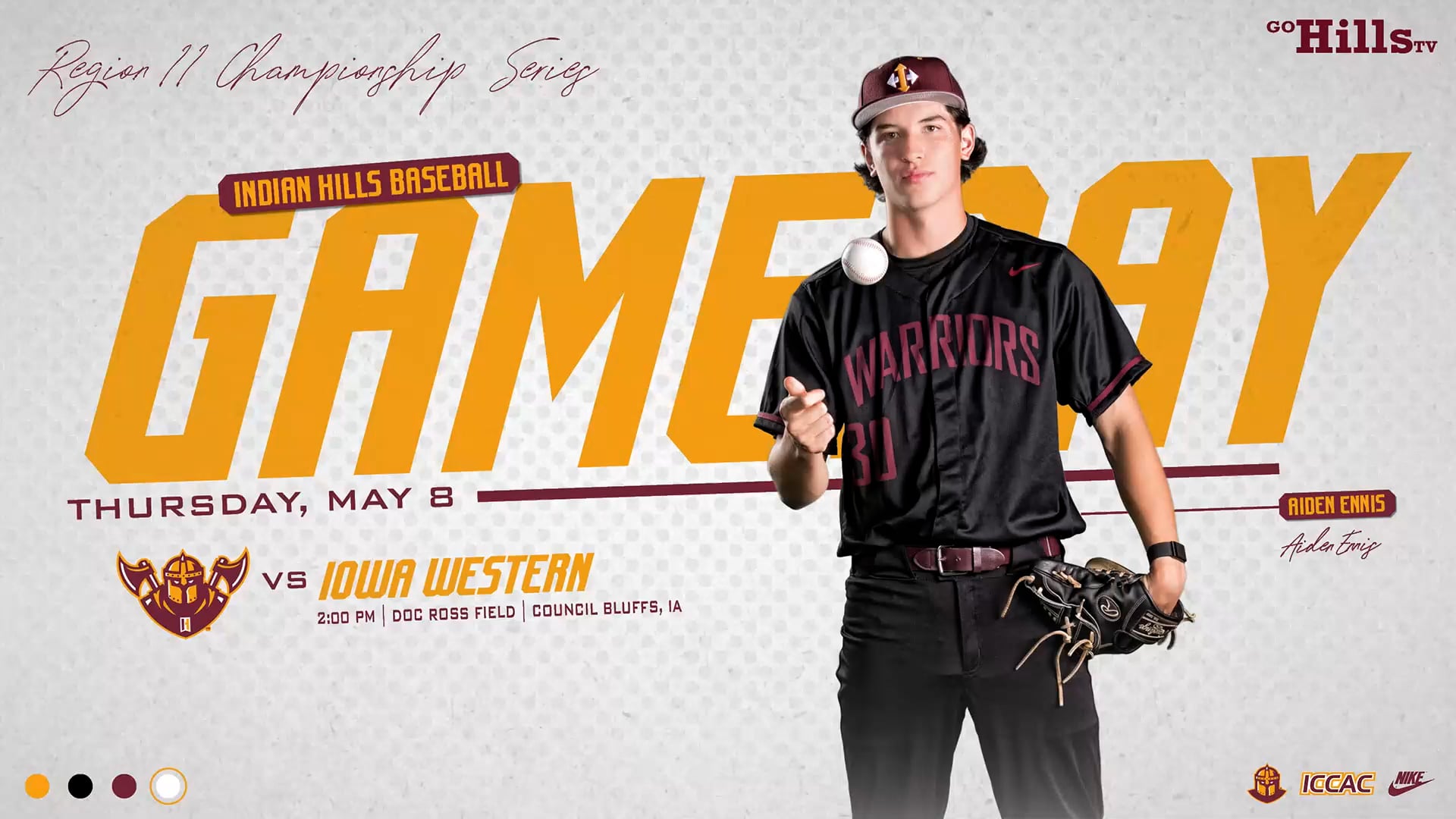 NJCAA Region XI Tournament 5-8-25 IHCC Baseball vs Iowa Western Game 1