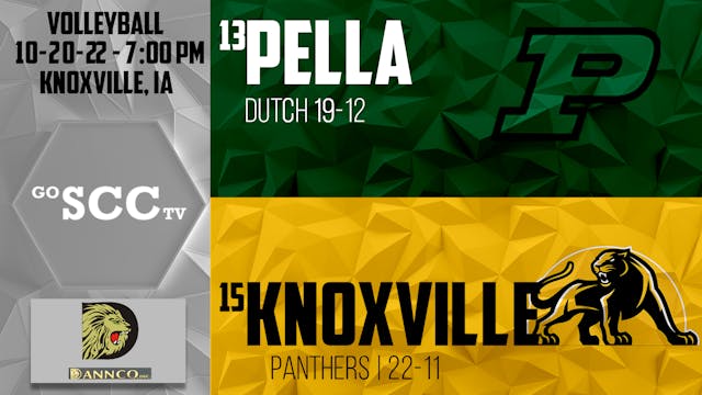 Knoxville Volleyball vs Pella 10-20-22