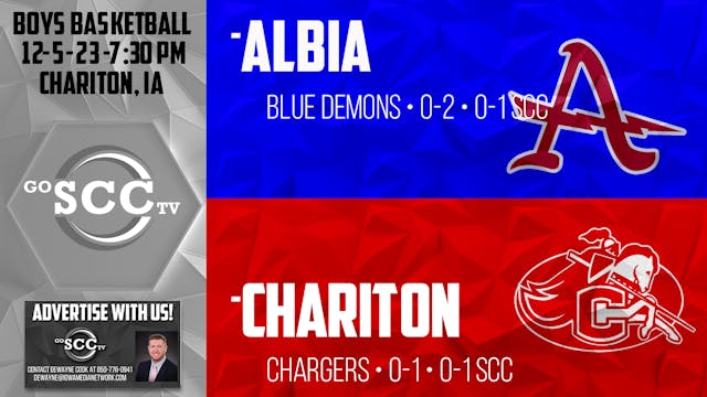 Chariton Boys Basketball vs Albia 12-...