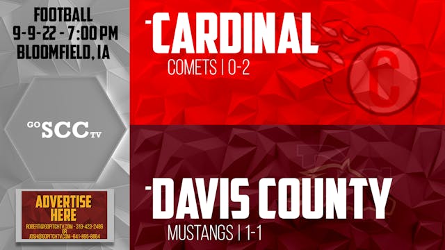 Davis County Football vs Cardinal 9-9-22