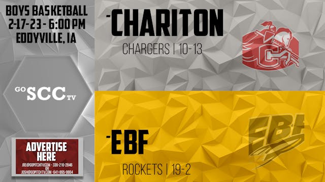 EBF Boys Basketball vs Chariton Class...