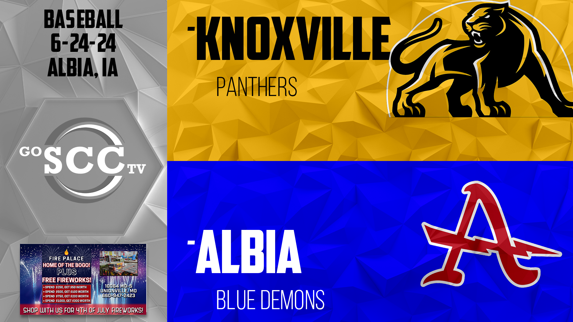 Albia Baseball vs Knoxville Game Two 6-24-24