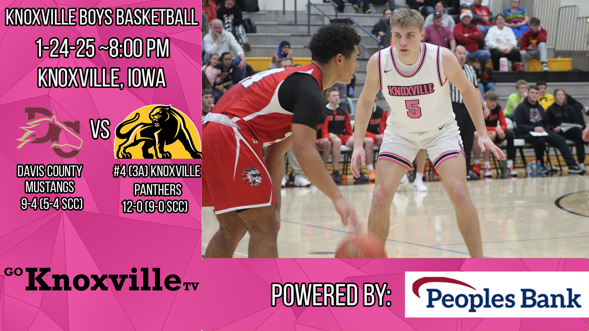 Knoxville Boys Basketball vs Davis County 1-24-25
