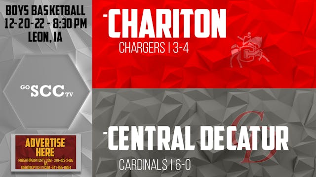 Chariton Boys Basketball at Central D...