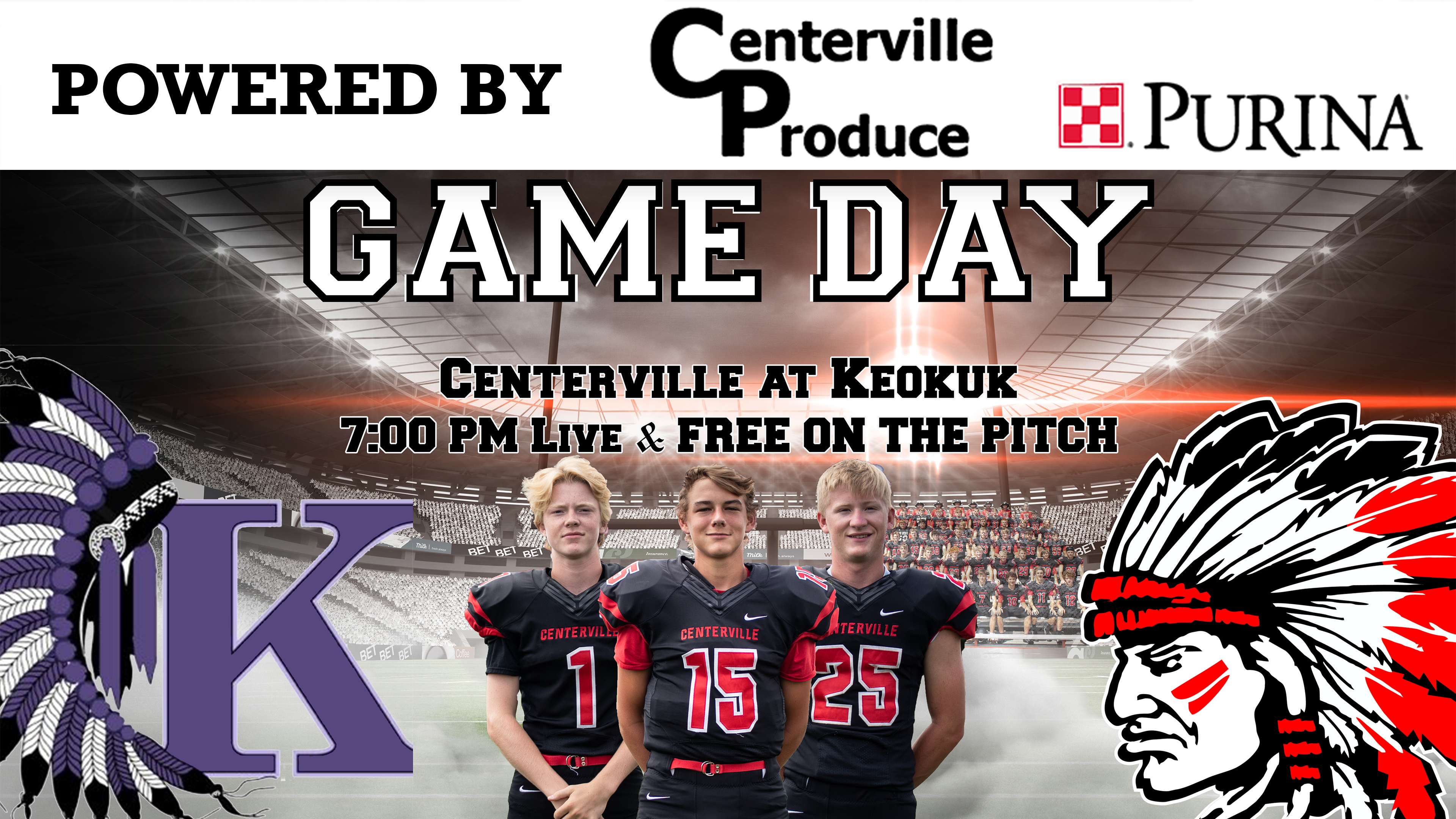 Centerville Football at Keokuk 9-20-19