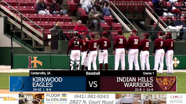 4-15-22 IHCC Baseball vs Kirkwood Game 1