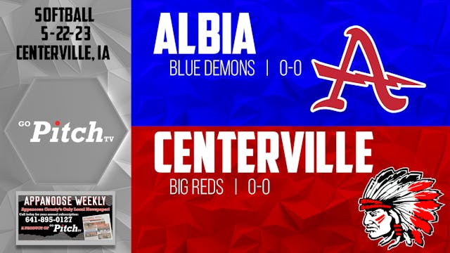 Centerville Softball vs Albia 5-22-23