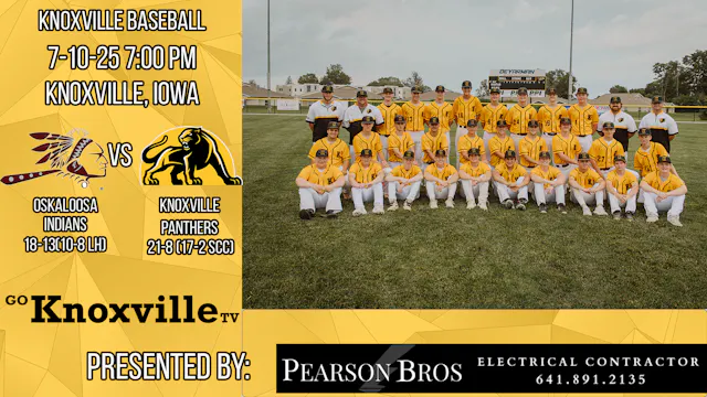 Knoxville vs Oskaloosa Baseball Post ...