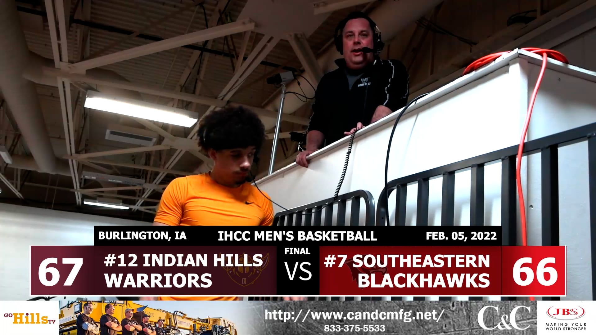 2-5-22 IHCC Men's Basketball @ Southeastern Post Game Interview