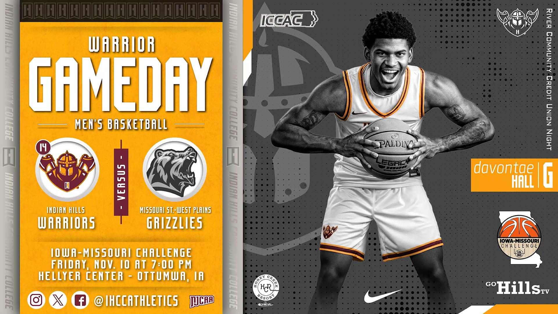 11-10-23 IHCC Men's Basketball vs Missouri State - West Plains