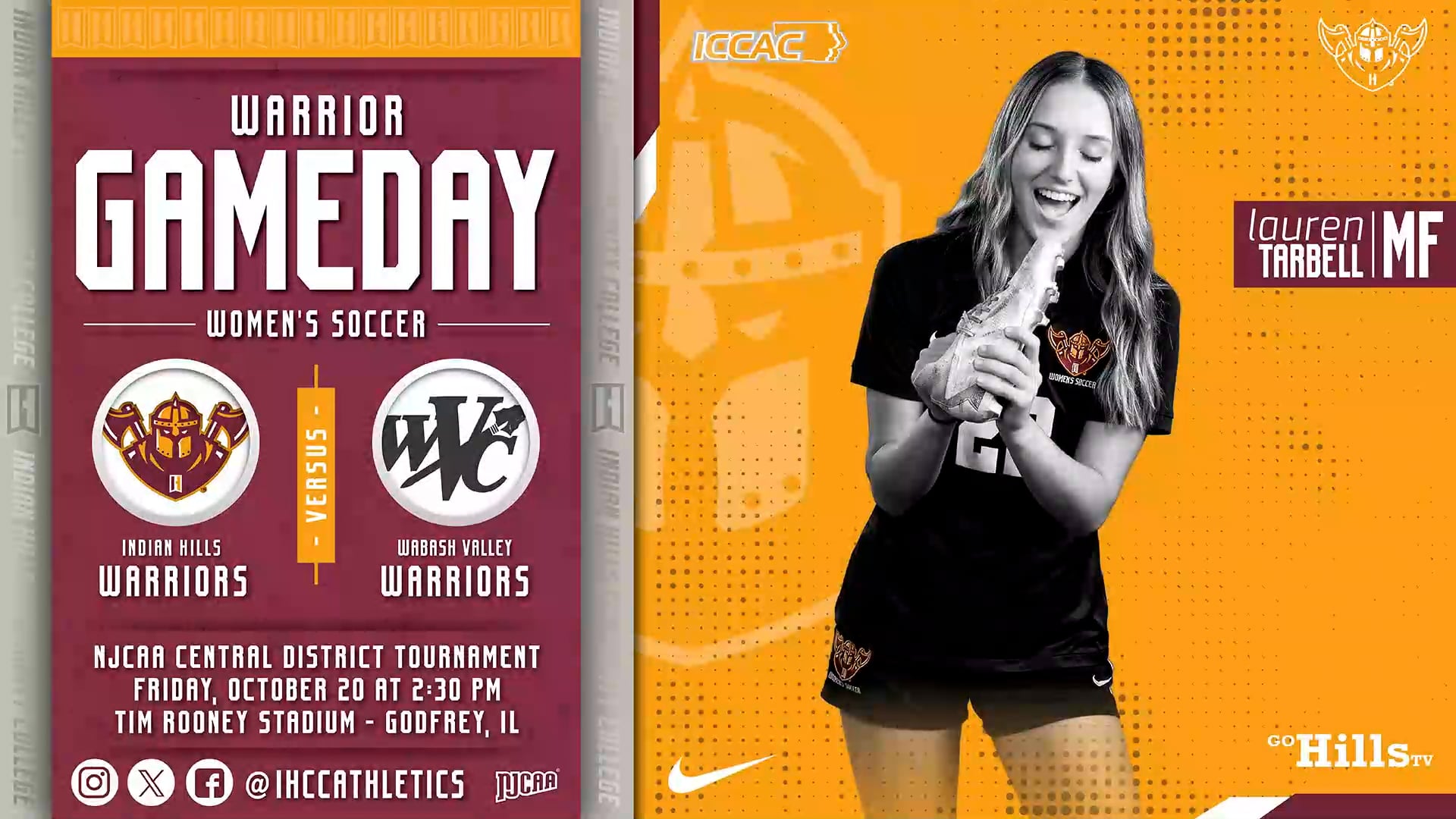 10-20-23 IHCC Women's Soccer vs Wabash Valley