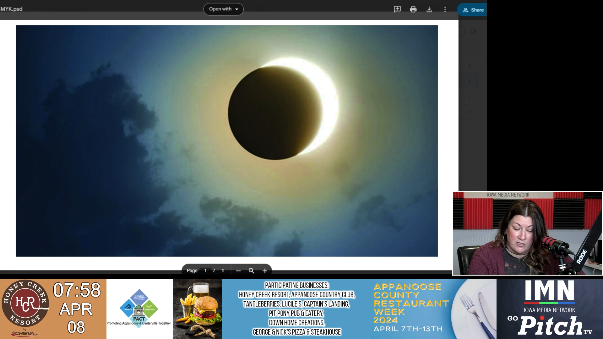 Tatum on Eclipse and Restaurant Week