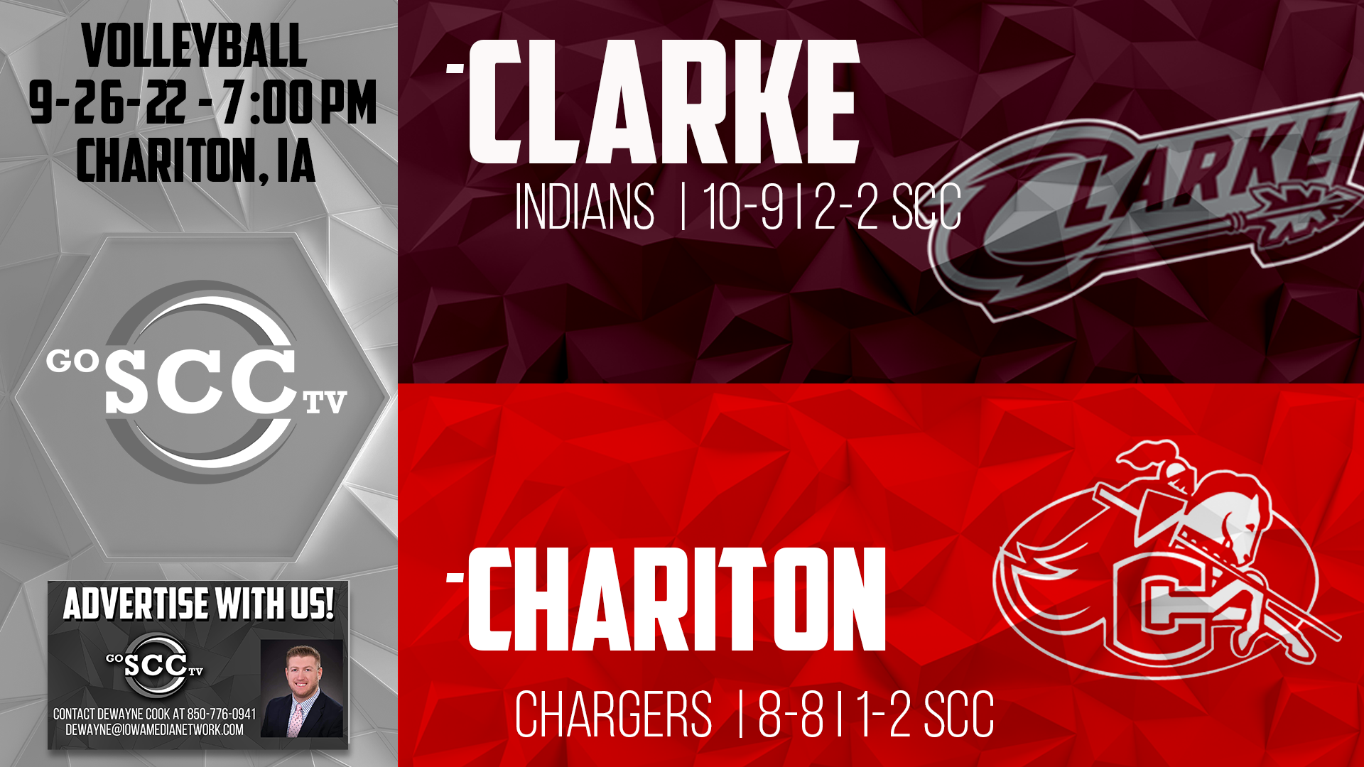 Chariton Volleyball vs Clarke 9-26-23