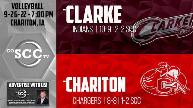 Chariton Volleyball vs Clarke 9-26-23