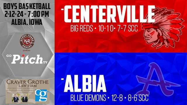 Centerville Boys Basketball @ Albia 2...