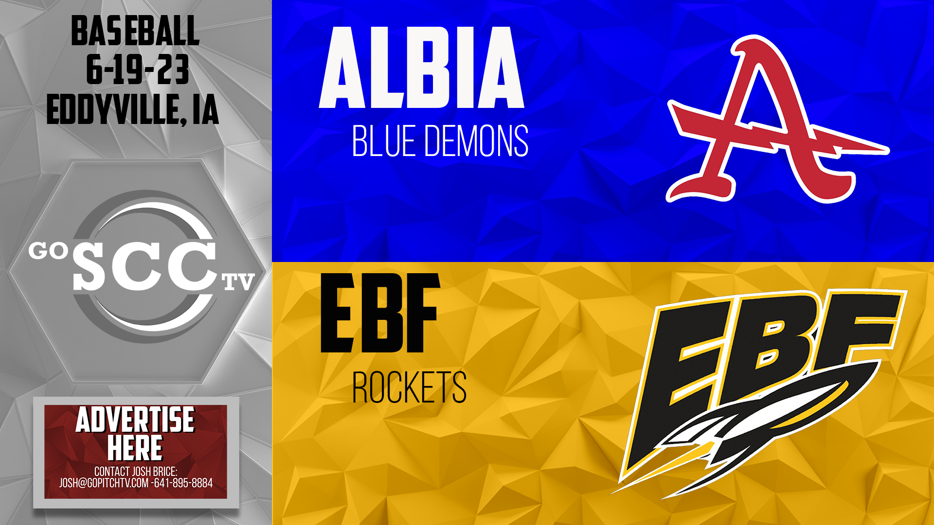 EBF Baseball vs Albia Game Two 6-19-23