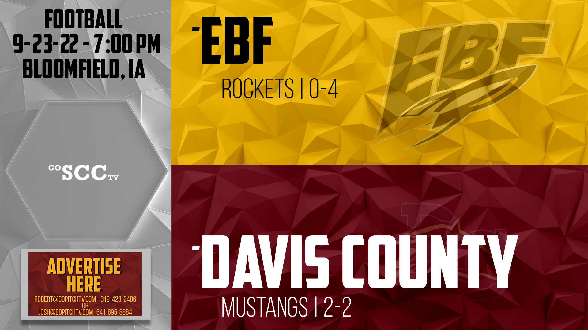 Davis County Football vs EBF HOMECOMING 9-23-22