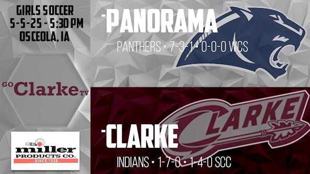 Clarke Girls Soccer vs Panorama 5-5-25