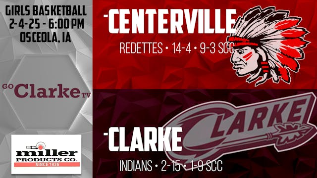 2-4-25 Clarke Girls Basketball vs Cen...