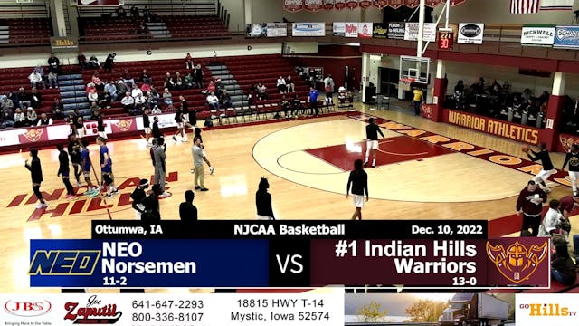 12-10-22 IHCC Men's Basketball vs NEO