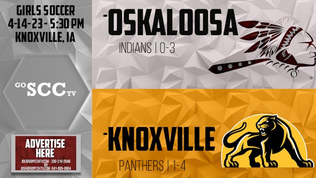 Knoxville Girls Soccer vs Oskaloosa 4...