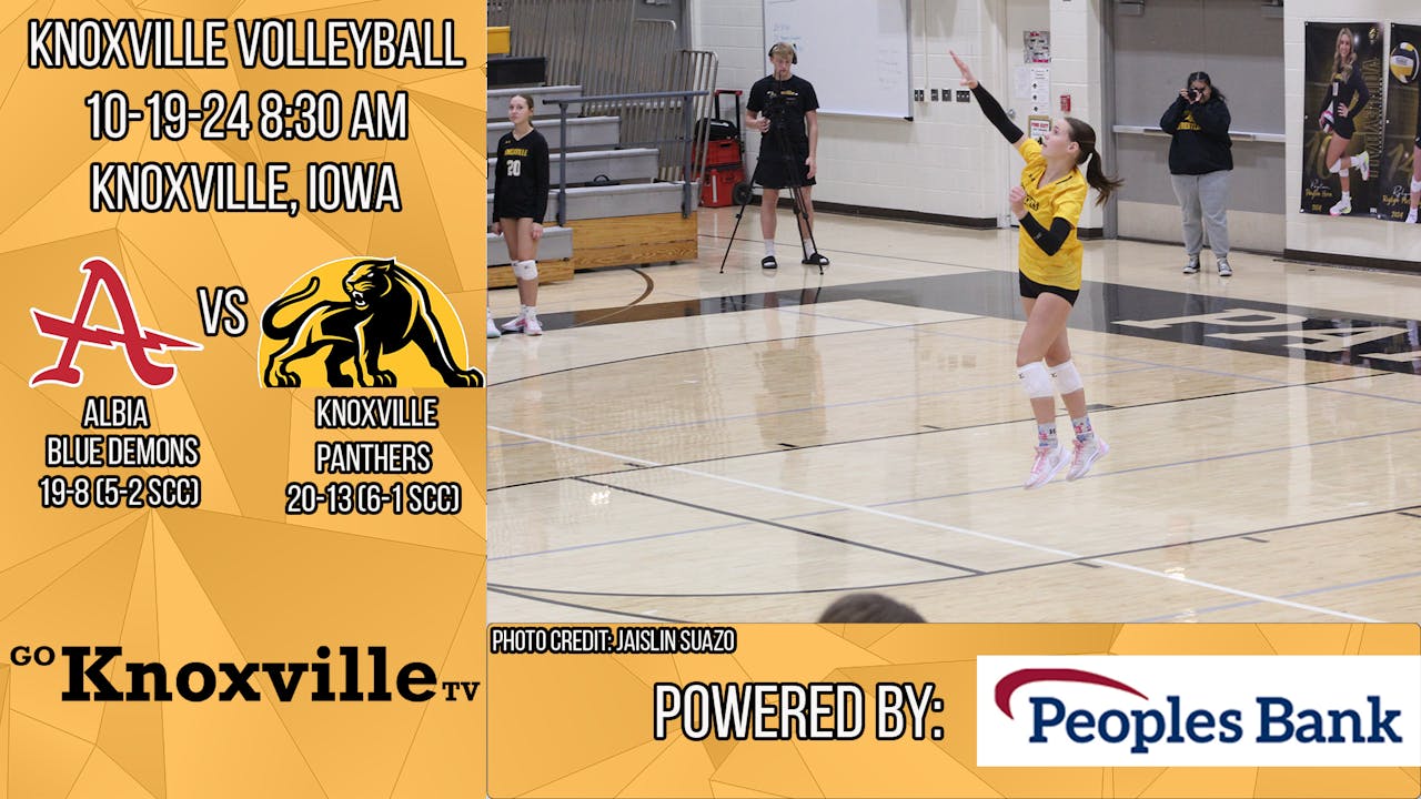 Knoxville Volleyball vs Albia 101924 20242025 Iowa Media Network
